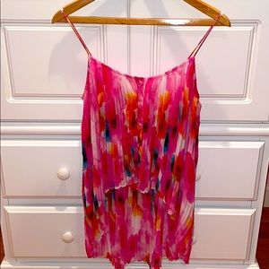 Millau Floral Pleated Top Size SX